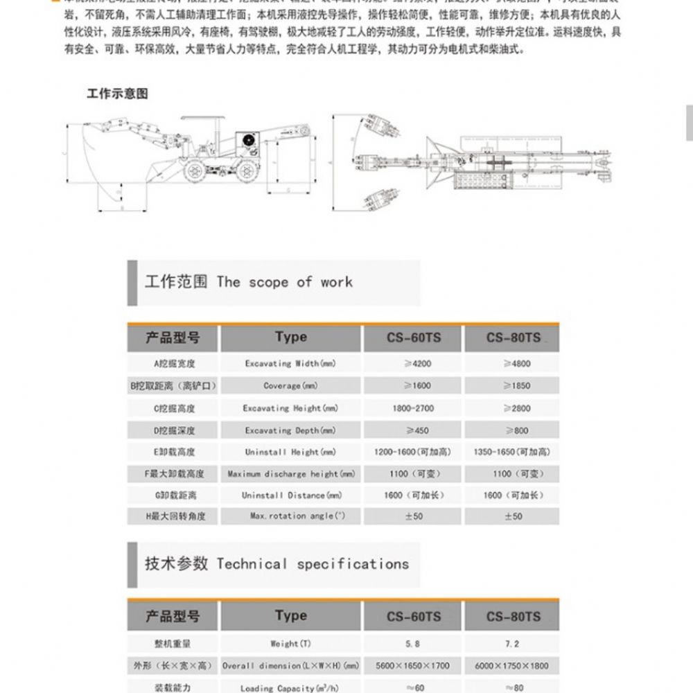 CS-60TS輪胎輸送帶式扒渣機